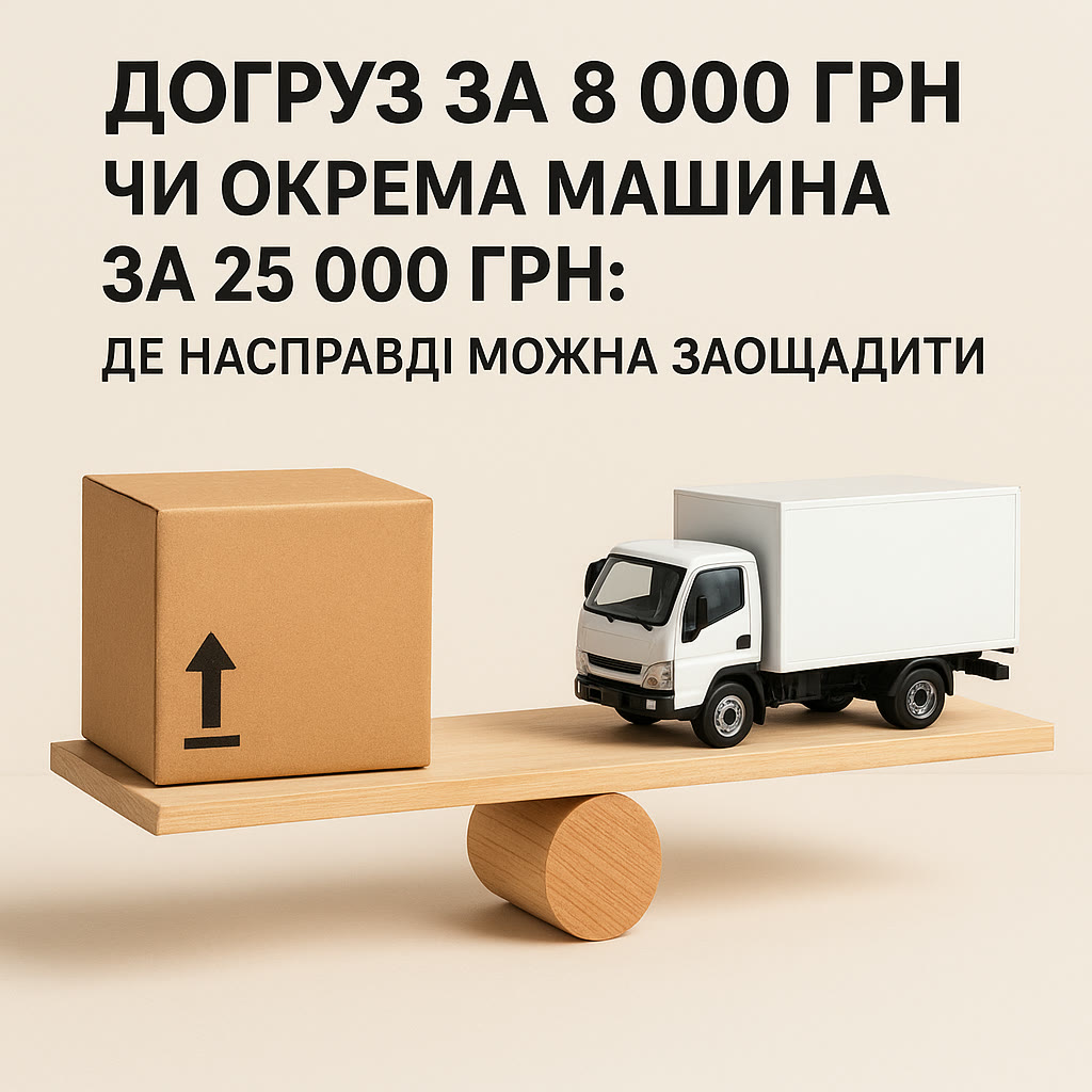 A box and a model truck on scales: where you can actually save